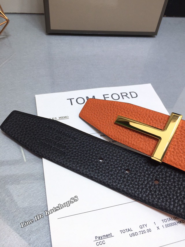 TOM FORD商務男士皮帶 湯姆福特雙面小牛皮腰帶  jjp1869